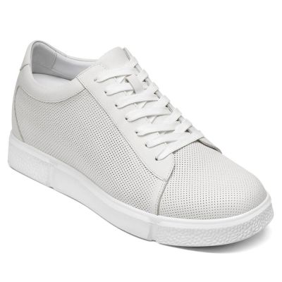 Sapato Alto Masculino - Sapato Com Salto Masculino Branco 8CM