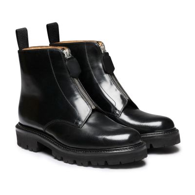 Palmilha Para Sapato De Salto - Palmilha Aumento De Altura ​- bota derby de couro preto para mulheres - 7CM mais alt