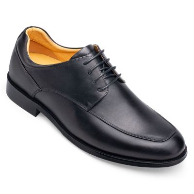 Sapato Masculino Com Salto - Sapato Social Com Salto Interno - sapatos derby pretos 6 CM