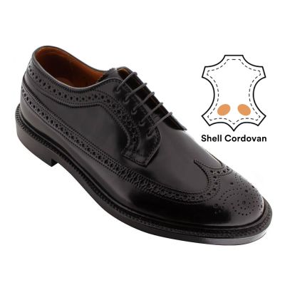 Sapato Masculino Com Salto - Sapato Social Com Salto - Sapato Cordovan Preto Shell 7 CM