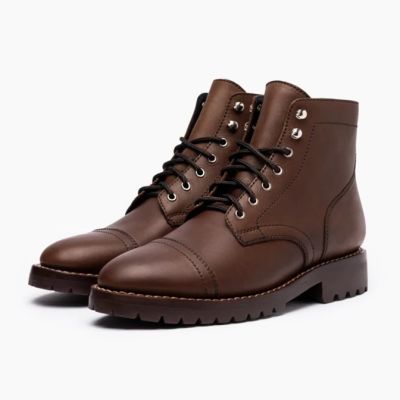 Sapato Masculino Com Salto Interno 7cm - luxo feito à mão personaliza botas masculinas marrons