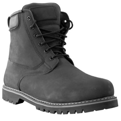 Sapato Alto Masculino - Botas de motocicleta masculinas pretas premium feitas à mão para exterior de 7cm