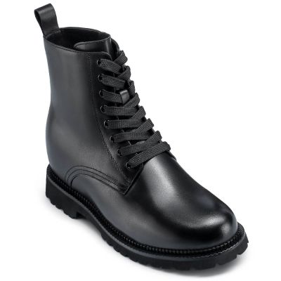 Sapatos Que Aumentam a Altura Do Homem - Sapatos Para Homens Baixos -  Botas Casuais Pretas 8 CM