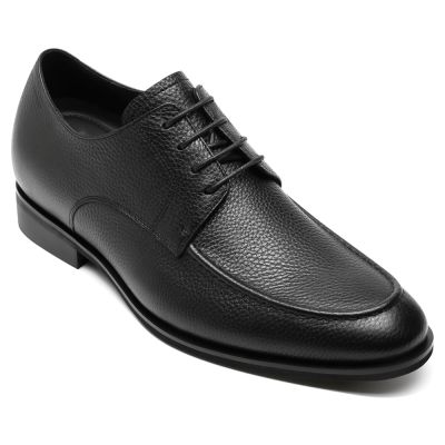 Sapato Social Com Salto - sapatos masculinos derby pretos que adicionam altura 6cm