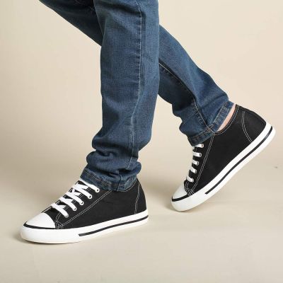 Chamaripa Preto Salto Alto Masculino + 6cm Mais Alto