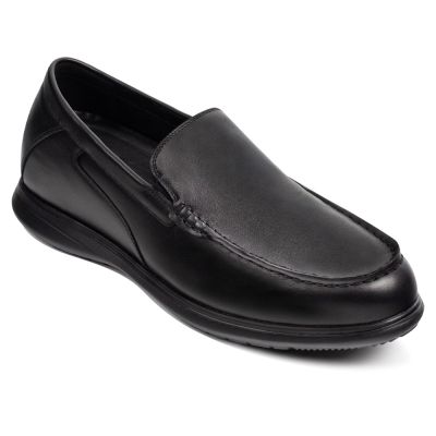 Sapato Social Masculino Com Salto - mocassins de couro de bezerro preto premium feitos à mão com aumento de altura 7 CM