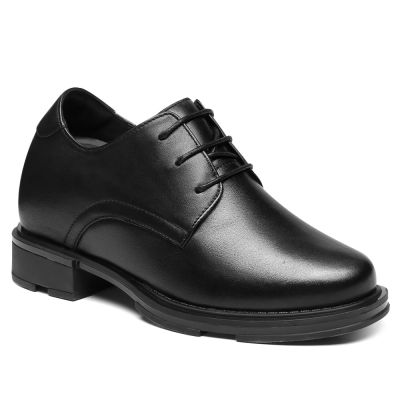 Sapato Social Com Salto Interno - Salto Alto Para Mulheres -  Sapatos De Couro Preto 8 CM